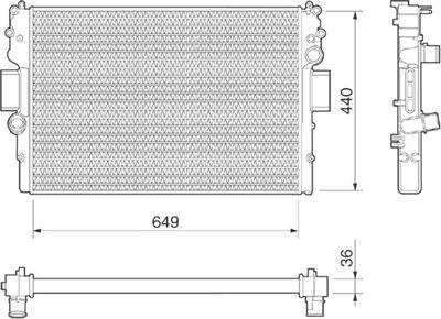 Kylare - Kylare, motorkylning MAGNETI MARELLI 350213015000