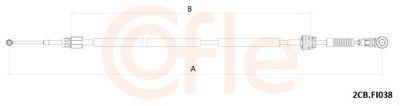 Kabel, manuell växellåda - Vajer, manuell transmission COFLE 92.2CB.FI038