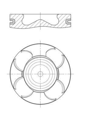 Kolv - Kolv MAHLE 640 PI 00115 000