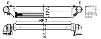 Intercooler - Laddluftkylare MAHLE CI 505 000S