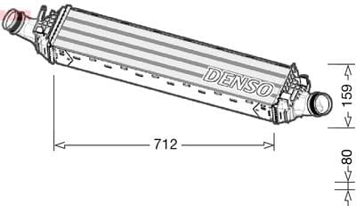 Intercooler - Laddluftkylare DENSO DIT02038