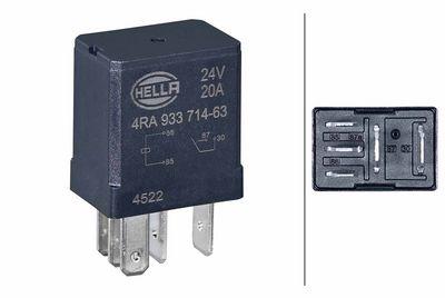 Multifunktionellt relä - Relä, huvudström HELLA 4RA 933 714-631