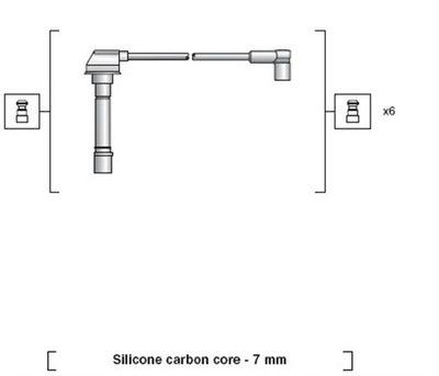 Tändkabel - Tändkabelsats MAGNETI MARELLI 941318111132