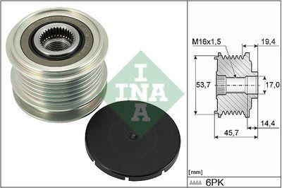 Frikopplingsnav - Frihjulskoppling, generator INA 535 0328 10