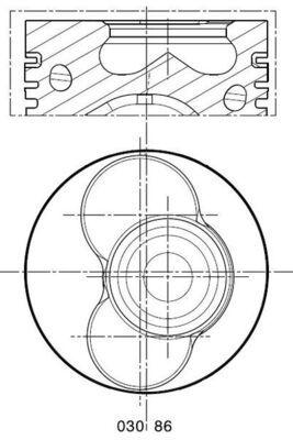 Kolv - Kolv MAHLE 030 86 01