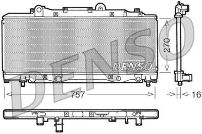 Kylare - Kylare, motorkylning DENSO DRM13002