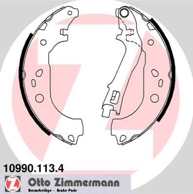 Bromsbackar - Bromsbackar, sats ZIMMERMANN 10990.113.4