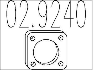 Packning, avgassystem - Packning, avgasrör MTS 02.9240