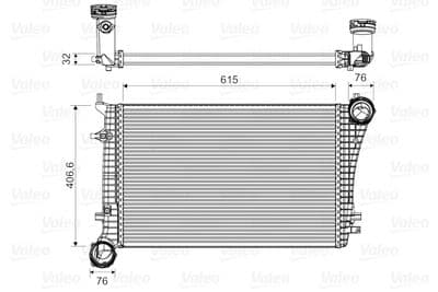 Intercooler - Laddluftkylare VALEO 818675