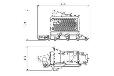 Intercooler - Laddluftkylare VALEO 818685