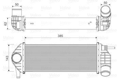 Intercooler - Laddluftkylare VALEO 818584