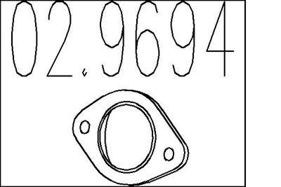 Packning, avgassystem - Packning, avgasrör MTS 02.9694