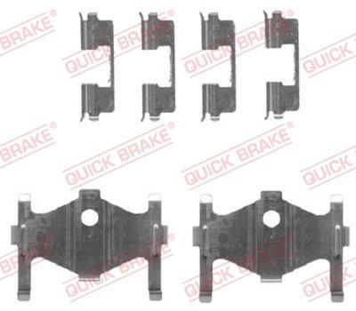 Bromssystem tillbehör - Tillbehörssats, skivbromsbelägg QUICK BRAKE 109-1710