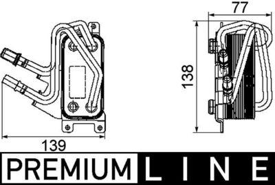 Oljekylare - Oljekylare, motor MAHLE CLC 67 000P