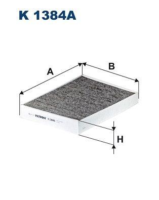 Pollenfilter - Filter, kupéventilation FILTRON K 1384A