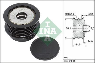 Frikopplingsnav - Frihjulskoppling, generator INA 535 0352 10