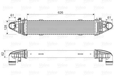 Intercooler - Laddluftkylare VALEO 818616