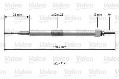 Glödstift - Glödstift VALEO 345144