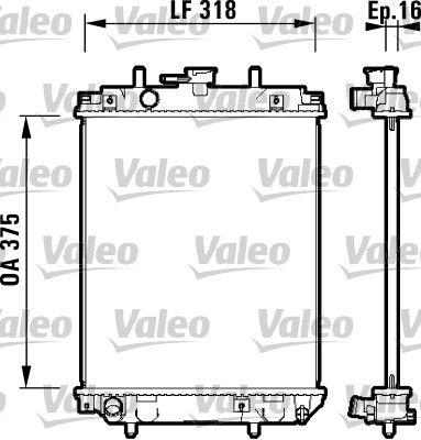 Kylare - Kylare, motorkylning VALEO 734105