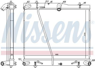 Kylare - Kylare, motorkylning NISSENS 646912