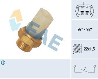 Temperaturfläkt, kylarradiatorfläkt - Termokontakt, kylarfläkt FAE 37710