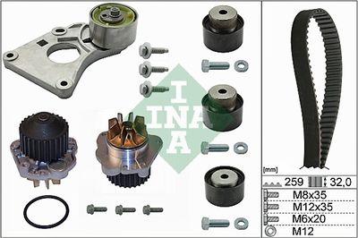 Vattenpump + kamremssats - Vattenpump + kuggremssats INA 530 0259 30