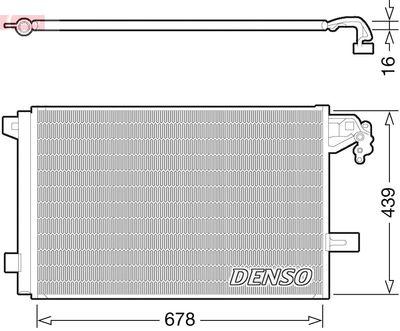 Kondensor - Kondensor, klimatanläggning DENSO DCN32063