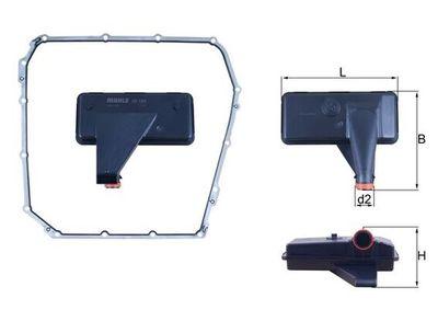 Automatväxellådefilter - Hydraulikfilter, automatväxel KNECHT HX 185D