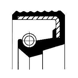 Axeltätning, manuell växellåda - Oljetätningsring, manuell transmission CORTECO 12015374B