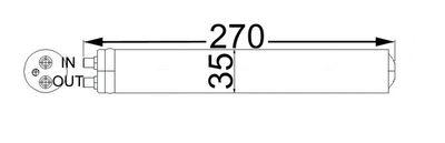 Torkfilter - Torkare,m klimatanläggning MAHLE AD 64 000S