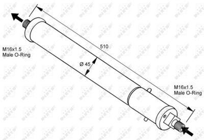 Torkfilter - Torkare,m klimatanläggning NRF 33100