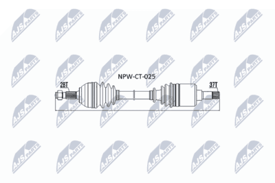 Drivaxel - Drivaxel NTY NPW-CT-025