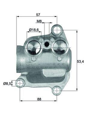 Oljetermostat - Termiostat, oljekylning MAHLE TO 12 100