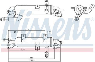 EGR-kylare - Kylare, avgasåterföring NISSENS 989417