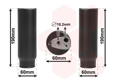 Torkfilter - Torkare,m klimatanläggning VAN WEZEL 0100D003