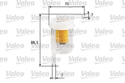 Bränslefilter - Bränslefilter VALEO 587045