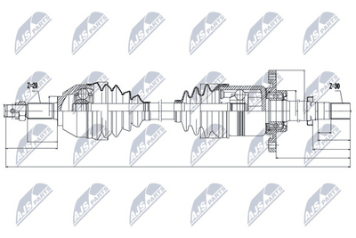 Drivaxel - Drivaxel NTY NPW-NS-049