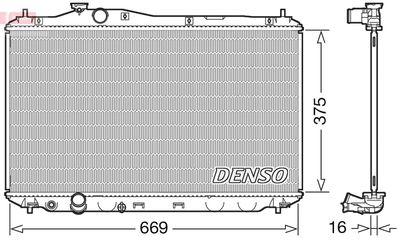 Kylare - Kylare, motorkylning DENSO DRM40042