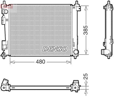 Kylare - Kylare, motorkylning DENSO DRM43011