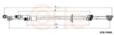 Kabel, manuell växellåda - Vajer, manuell transmission COFLE 92.2CB.FO001