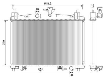 Kylare - Kylare, motorkylning VALEO 701246