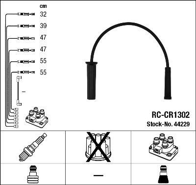 Tändkabel - Tändkabelsats NGK 44229