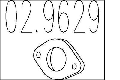 Packning, avgassystem - Packning, avgasrör MTS 02.9629