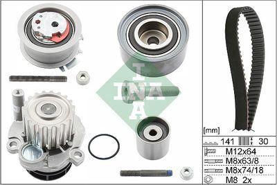 Vattenpump + kamremssats - Vattenpump + kuggremssats INA 530 0463 30