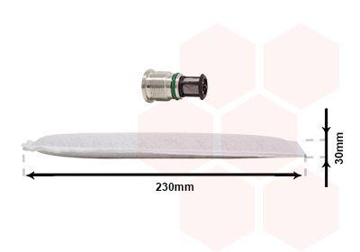 Torkfilter - Torkare,m klimatanläggning VAN WEZEL 1100D061