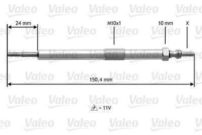 Glödstift - Glödstift VALEO 345153