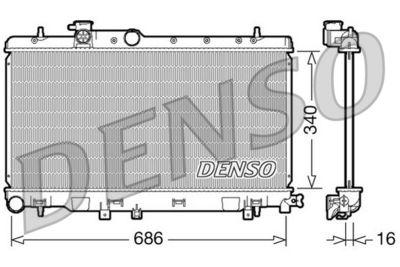 Kylare - Kylare, motorkylning DENSO DRM36006