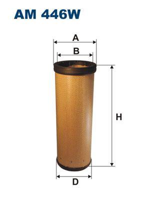 Sekundärt luftfilter/Kupéfilter - Sekundärluftfilter FILTRON AM 446W