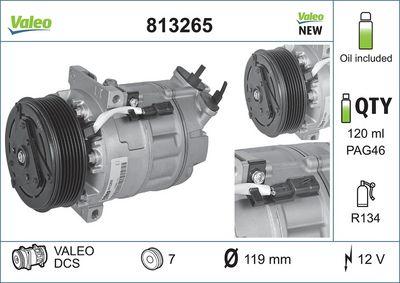 A/C-kompressor - Kompressor, klimatanläggning VALEO 813265