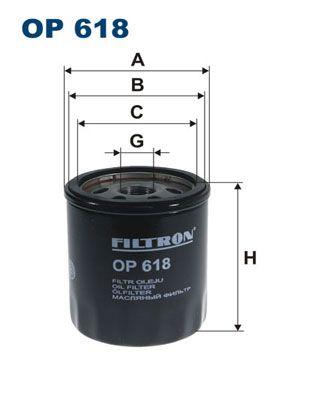 Oljefilter - Oljefilter FILTRON OP 618